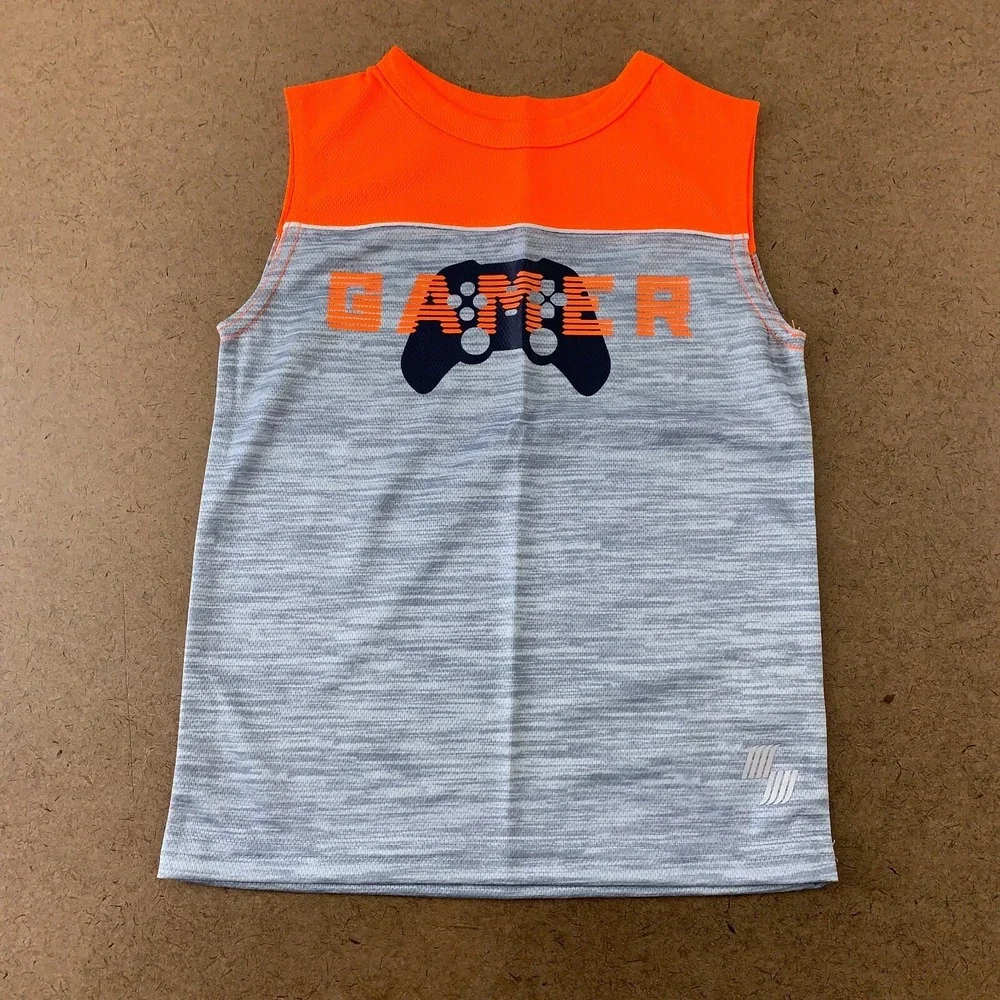 The Children's Place Boys XS (4) Performance Muscle Tank Top 2-Pack NWT *Flaw